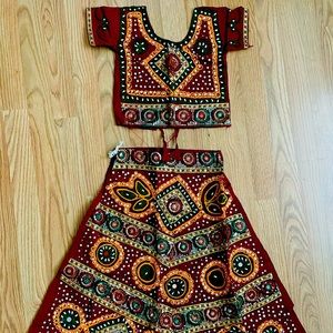 Little girls lehenga and choli 6-7 year old